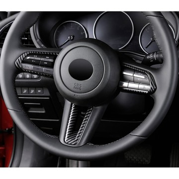 ~歐力斯~馬自達 MAZDA 19-26年 4代 馬3 MAZDA3 方向盤按鍵框 方向盤裝飾框 V型下框 3片裝