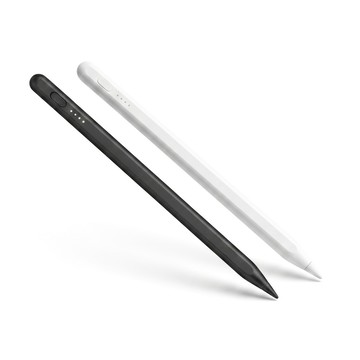 觸控筆 (一組2入)【AP68KW黑白寄語】iPad專用款 4燈電量顯示防誤觸主動觸控筆