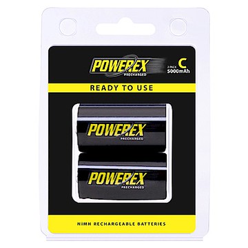 POWEREX 2 號(C)低自放鎳氫充電池(2顆/卡)