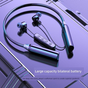 other/其他 100新款無線掛脖式藍牙耳機 立體聲重低音大容量K歌運