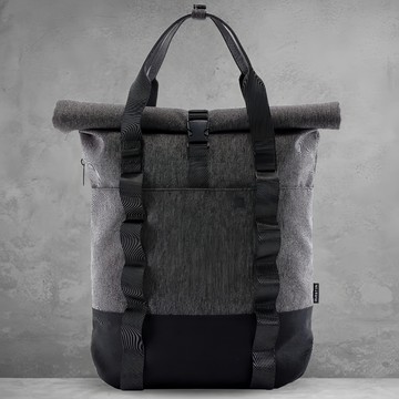 QUESToN 城市旅行 3-Way 多功能捲蓋式後背包  40 x 13.5 x 34cm  板岩灰