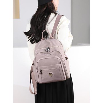 牛津布雙肩包女2025新款時尚帆布女式輕便旅行背包大容量百搭書包