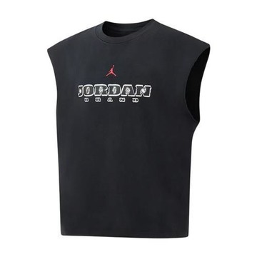 Nike 無袖背心 男裝 Jordan 純棉 黑【運動世界】IF3132-010