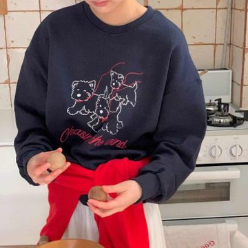 正韓女上衣 刷毛長袖T恤FIE1158-創翊韓都