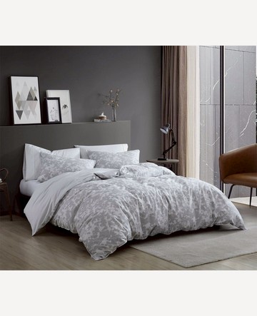 Kenneth Cole | Merrion Grey Duvet Cover Set in Open Lt-Pastel Grey, Size: King