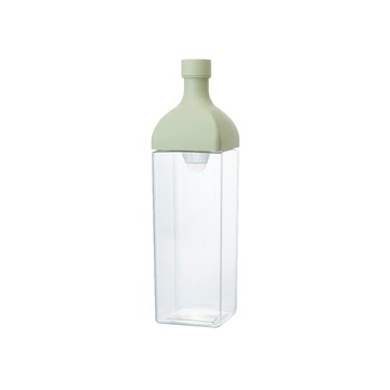 HARIO 日本製PCT水果飲料&冷泡茶壺-酒瓶造型-1200ml-綠色(KAB-120-SG)