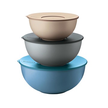 無毒圓形保鮮盒三入組-(大中小各一)