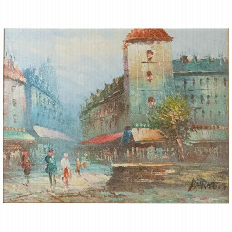 アルフレッド ペルシア 油彩画 フランス人作家 風景画 アート