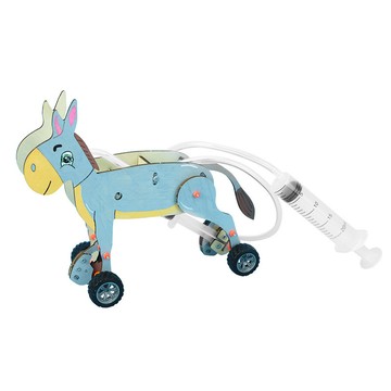 「探夢科學小實驗」STEAM科教 DIY手工製作 科技小製作趣味氣壓毛驢器材學生玩具手工拼裝模型