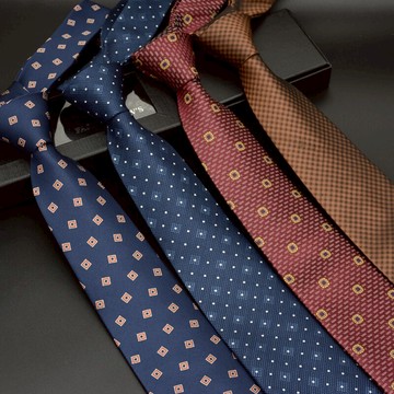 領帶男正裝商務職業裝西裝男士工作新郎結婚禮盒手打款8CM藍色寬