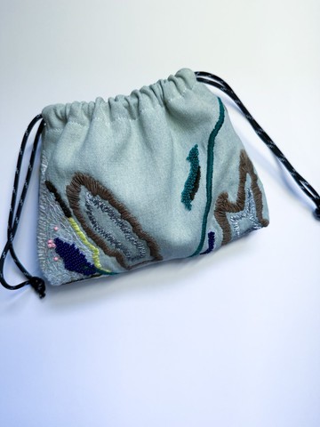 SARTO.. 手工刺繡束口袋/少量製作/工藝設計/設計師作品