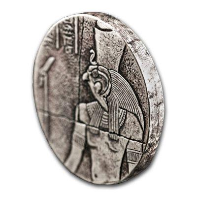 [保証書付き] 2016年 (新品) チャド「エジプト・エジプト神話の神ホルス」純銀 2オンス 銀貨