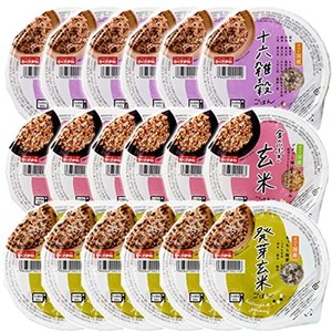 幸南食糧 おくさま印 パックごはん 3種 各6個 計 18個 セット 十六 雑穀 金のいぶき 発芽 玄米 160グラム (X 18)