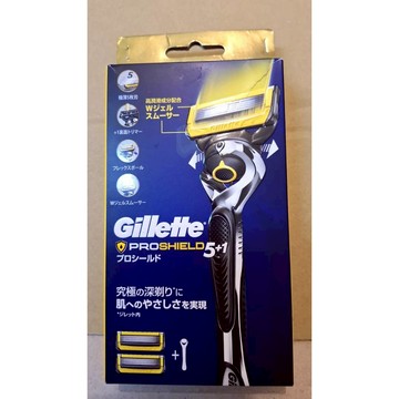 吉列Proshield鋒護系列刮鬍刀１刀架+2刀頭(一刀頭已安裝於刀架上)