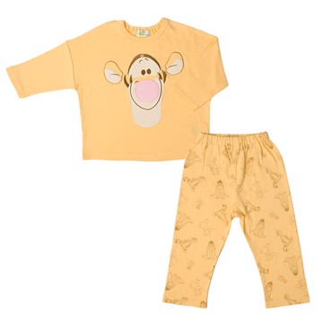 akachan honpo - 長袖家居服-跳跳虎-奶油色