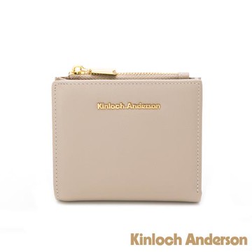 【Kinloch anderson】Gladys 經典壓扣式短夾-柔杏色