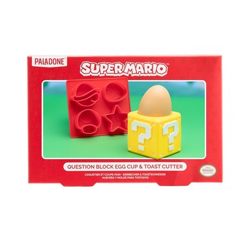 【瑪利歐】Question Egg Block 蛋杯&熱壓吐司切割機/Mario