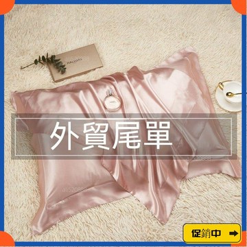 🔥桃園有貨🔥【外貿尾單】真絲枕套一對裝夏季純色蠶絲單人枕頭套冰絲枕套天絲 透氣排濕 美式枕套 床包 枕巾 枕頭套we