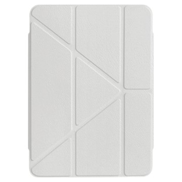 YUNMI Y折磁吸感應帶筆槽平板皮套保護殼 搭扣系列  iPad Air7/Air6/Air5/Air4  白灰色  1個