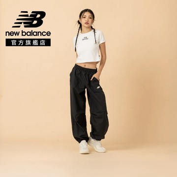 [New Balance]防風長褲_女性_黑色_WB61M1DFBK