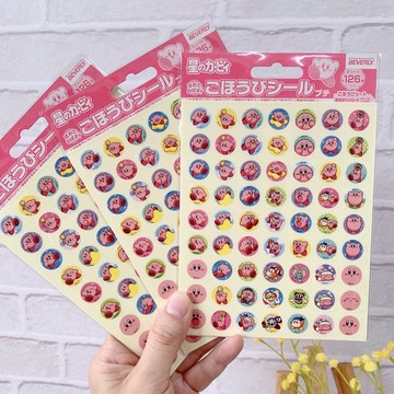 日本代購直送 W163 星之卡比 手帳 貼紙 日本製貼紙 記號貼紙 Kirby 獎勵貼紙 日誌貼紙