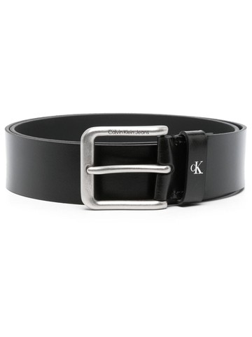 Calvin Klein Jeans - buckle leather belt - men - Calf Leather - 85 - Black