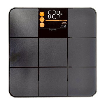 beurer 德國博依 玻璃體重計 GS 235 防滑面板 安全強化玻璃 白色點陣字顯示  黑夜星空  1個