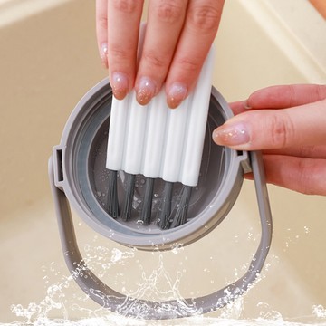 杯蓋刷杯蓋縫隙刷 可彎曲清潔刷 凹槽隙縫刷 窗戶縫隙刷 鍵盤刷 除塵刷