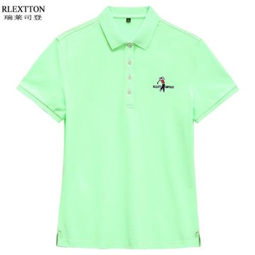 高爾夫球服飾高爾夫T恤女短袖POLO衫翻領T透氣速干運動上衣服女裝