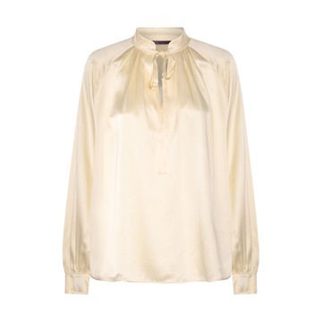Max Mara - Ivory Silk Shirt