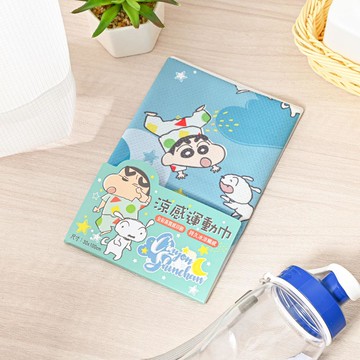 蠟筆小新涼感運動巾-睡衣派對