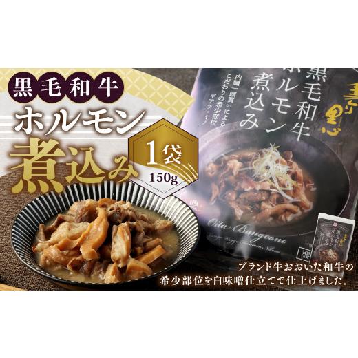 ふるさと納税 大分県 豊後大野市 027-879 黒毛和牛 ホルモン煮込み 約150g×1袋 ホルモン もつ 牛もつ 肉