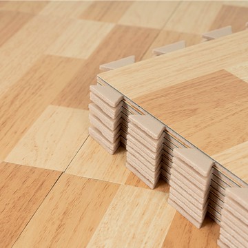 樂嫚妮 1.5坪防燄降噪耐磨抗菌DIY巧拼地板貼-台灣製-拼接原木