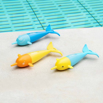 chido 角鯨沉水玩具 四入組合 戲水 泳池 洗澡