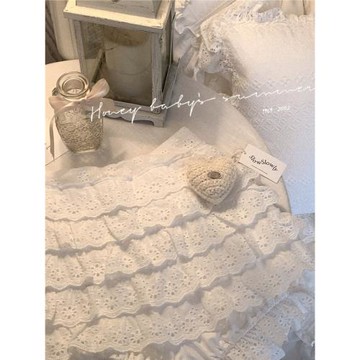 原創 奶油少女感 木耳邊蕾絲蓬蓬蛋糕半身裙高腰法式氣質短裙褲裙