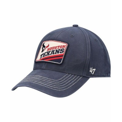 ４７ブランド 帽子 アクセサリー メンズ Men's Navy Houston Texans Upland MVP Logo Adjustable Hat Navy
