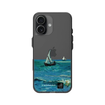iPhone 17 Clear (相機按鈕) 酷墨灰 - Van Gogh Museum - 海濱的漁船
