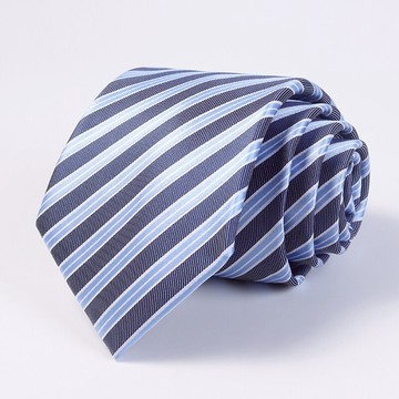 獵尚藍色淺藍條紋學生男士領帶男 正裝藍色商務寬新郎結婚上班