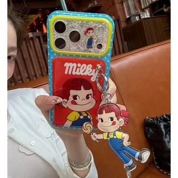 可愛棒棒糖調皮女孩全包防摔 適用iPhone 17 16 15 14 Pro Max i15 i16 17Pro 手機殼