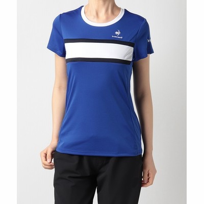 le-coq-sportif ル テニス・バドミントンウェア TEAM GAME SHIRT チームゲームシャツ レディース QTWTJA90