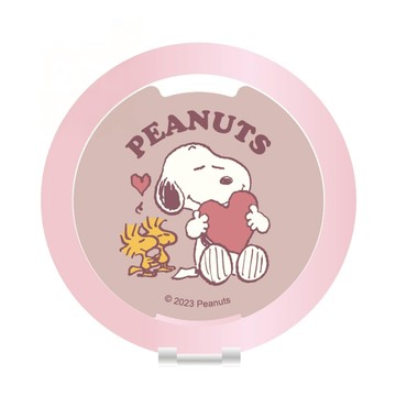 PEANUTS 史努比 鋁合金磁吸摺疊手機支架 附磁吸圈貼片 HSN-005  愛心  1個