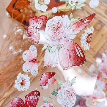 NO 464 斐虹蝶Crimson Butterfly I / 紙膠帶