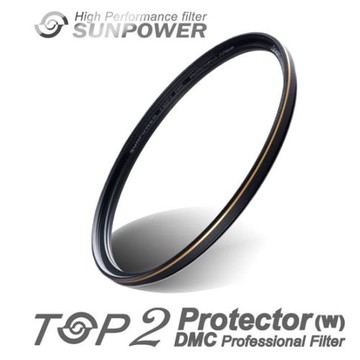 SUNPOWER TOP2 抗污防潑水保護鏡口徑77mm~台灣品牌~