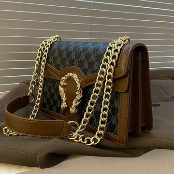 Bag House👜 高級感複古包包女鏈條腋下包新款媽媽包韓係小挎包單肩斜挎包