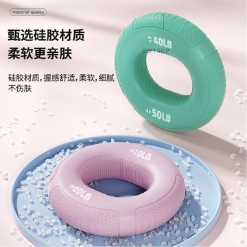台灣出貨 硅膠握力器男握力球腕力臂肌訓練五指力量康復握力圈鍛練手勁