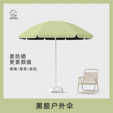擺攤傘戶外加大號加固升級黑膠便攜防曬太陽傘專業商用庭院遮陽傘