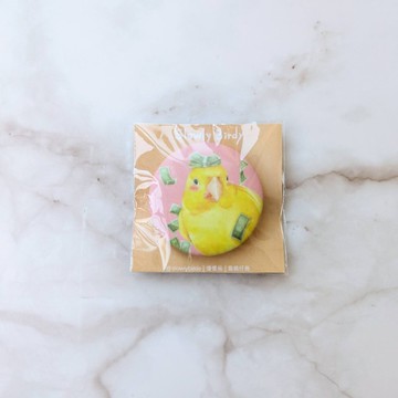 金黃錐尾鸚鵡徽章-鳥鳥胸章