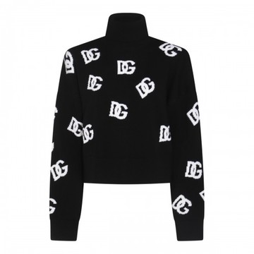 Dolce & Gabbana - Black And White Wool Knitwear 42