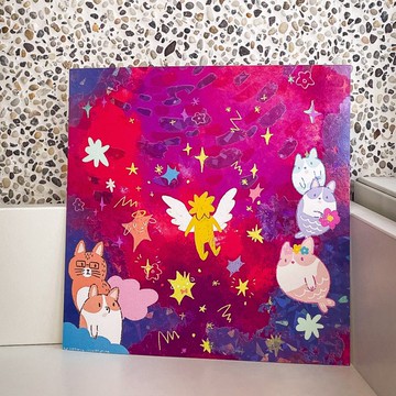 第五泛音系列 兩款雷射燙印萬用大卡片