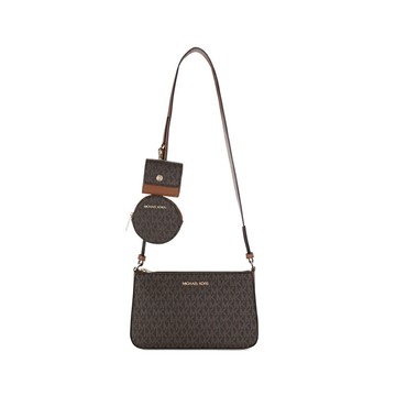 MICHAEL KORS Jet Set Travel三合一老花麻將包寬肩帶女士單肩斜跨包 斜背包 35S1GTVC3B   ~【 菲尼斯 國際精品 ★ 疊加現抵$2099 】
